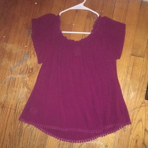 BURGUNDY TOP | SIZE M |